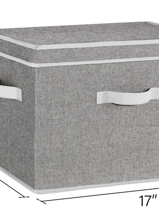 Fabric Storage Bins with Lid, 2-Pack