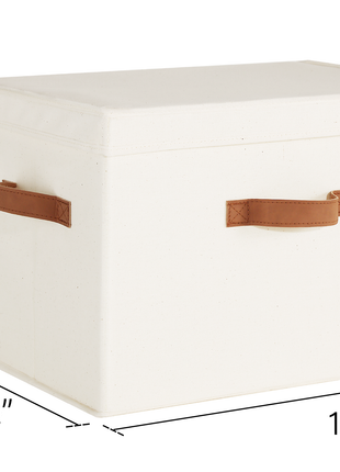Fabric Storage Bins with Lid, 2-Pack