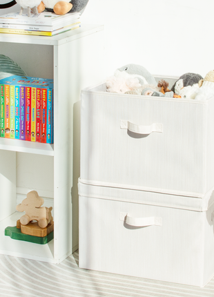 Fabric Storage Bins with Lid, 2-Pack