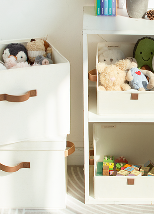 Fabric Storage Bins with Lid, 2-Pack