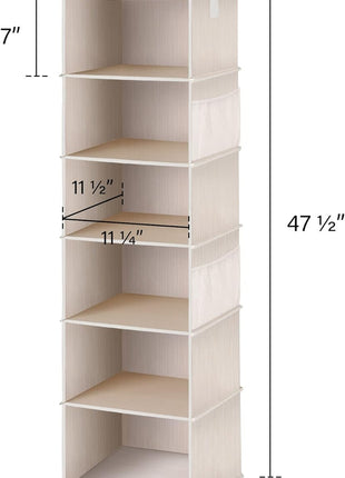 6-Shelf Hanging Closet Organizer