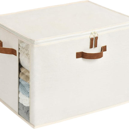 StorageWorks Comforter Storage Bag with Dual Zipper and Handles