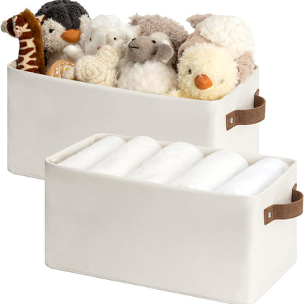 StorageWorks Narrow Storage Bins, Small Baskets for Organizing