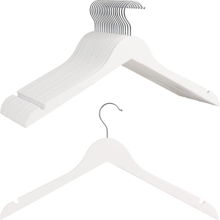 StorageWorks Premium Solid Wood Clothes Hanger for Tank Top, T-Shirt, Strap Dress