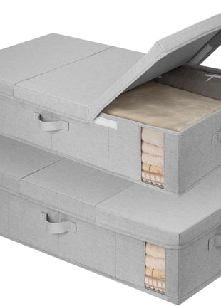 Under Bed Storage Bins with Lids, 2 Pack