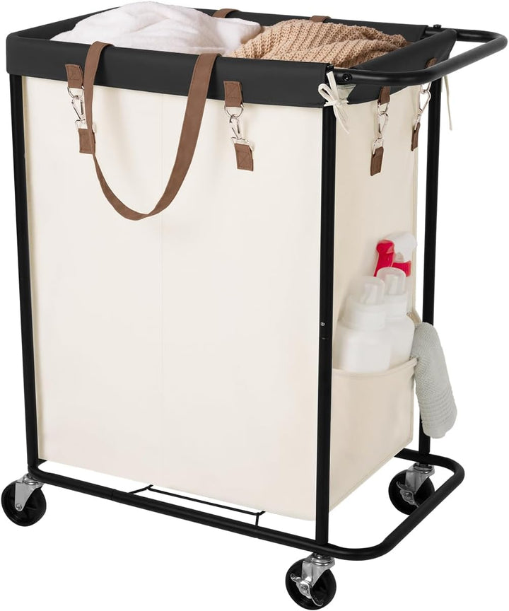 StorageWorks 140L Extra Large Laundry Basket with Wheels, 1-Pack