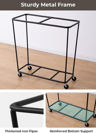 390L Extra Large Lanudry Hamper with Wheels, 1 Pack