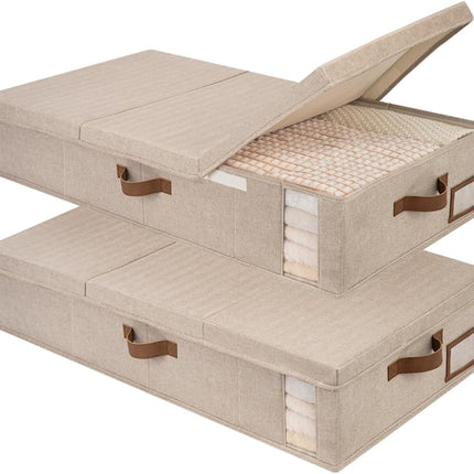 StorageWorks Under Bed Storage Bins with Lids, 2 Pack