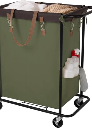 140L Extra Large Laundry Basket with Wheels, 1-Pack