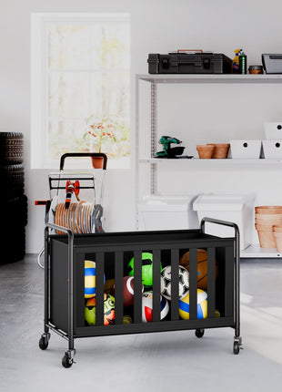Garage Sports Equipment Organizer with Hooks