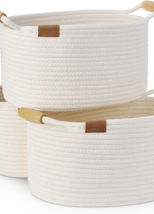 13 inch Cotton Rope Woven Basket for Organizing