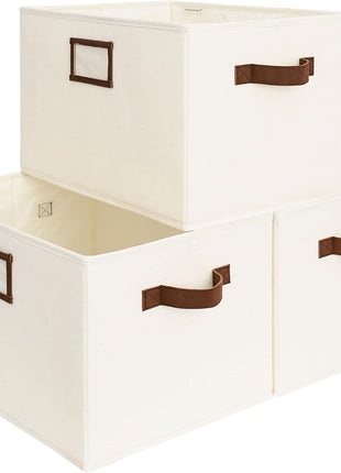 Storage Baskets for Shelves, 3-Pack