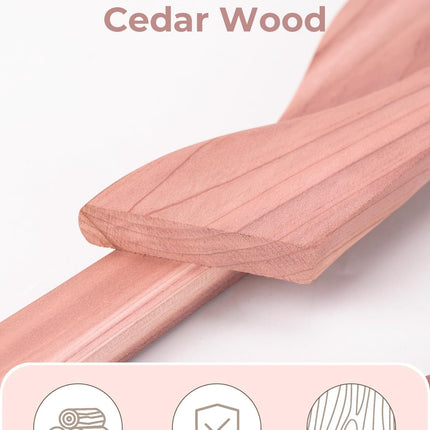 StorageWorks Cedar Wood Clothes Hangers for Shirts, Jackets, Pants, Suits, Sweaters