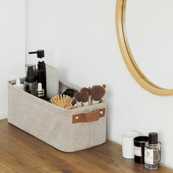 Narrow Storage Bins, Medium, Set of 2