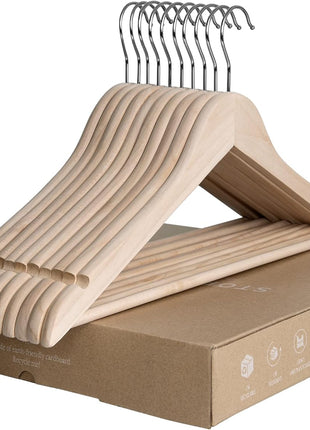 Cedar Wood Clothes Hangers for Shirts, Jackets, Pants, Suits, Sweaters
