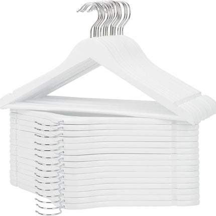 StorageWorks Wood Coat Hanger for Coats, Shirts, Jackets, Pants