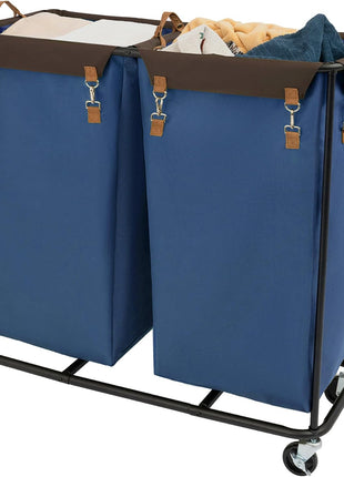 390L Extra Large Lanudry Hamper with Wheels, 1 Pack