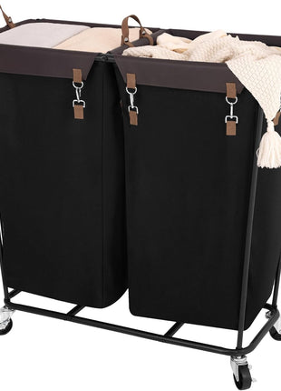390L Extra Large Lanudry Hamper with Wheels, 1 Pack