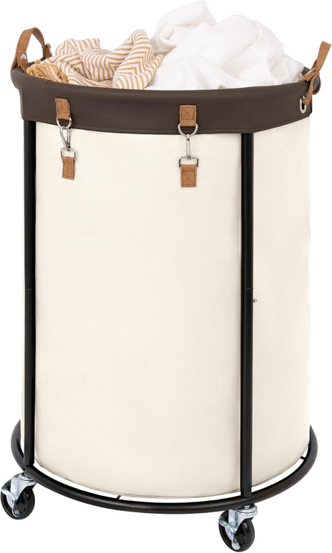 210L Rolling Laundry Basket, Clothes Hamper with Wheels, 1-Pack