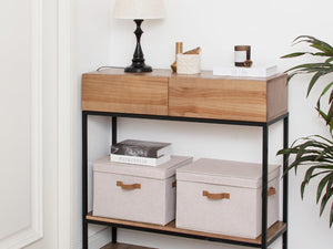 Fabric Storage Bins with Lid, 2-Pack