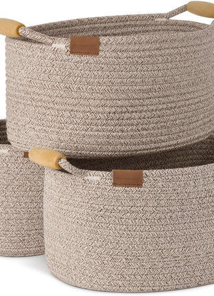 13 inch Cotton Rope Woven Basket for Organizing