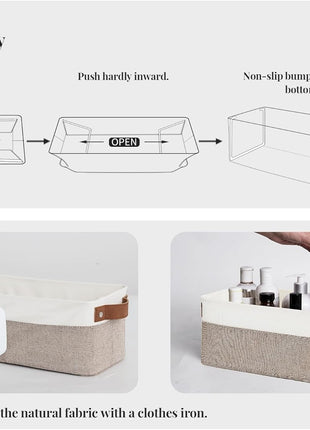 Narrow Storage Bins, Small Baskets for Organizing