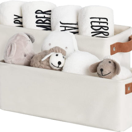 StorageWorks Narrow Storage Bins, Small Baskets for Organizing