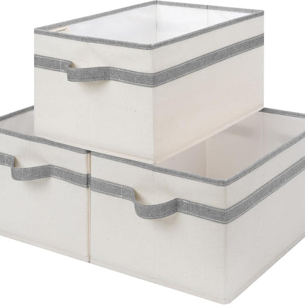 SroageWorks Storage Baskets for Shelves, 3-Pack
