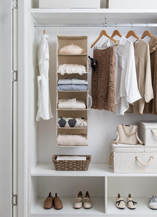 6-Shelf Hanging Closet Organizer