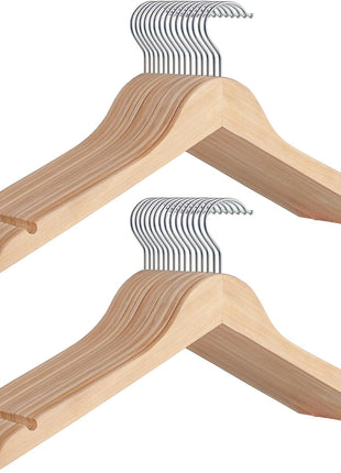 Premium Solid Wood Clothes Hanger for Tank Top, T-Shirt, Strap Dress