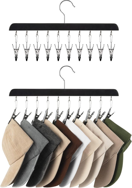 Hat Rack, Closet Organizer and Storage for Baseball Caps