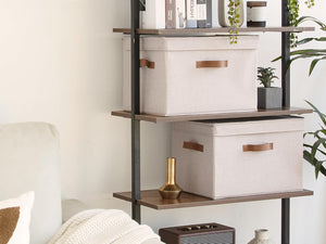 Fabric Storage Bins with Lid, 2-Pack