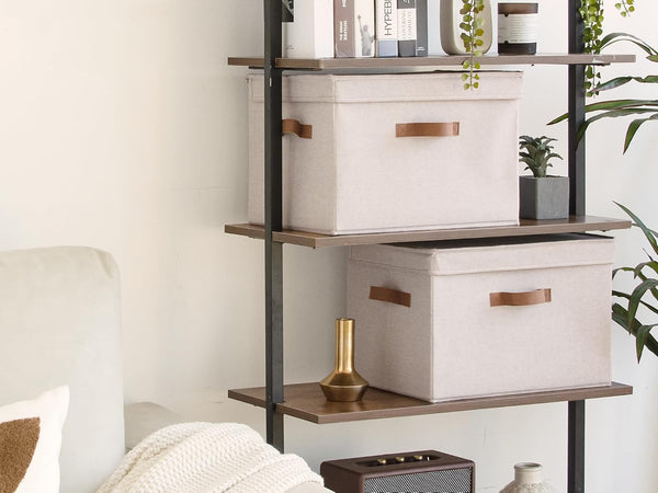 Fabric Storage Bins with Lid, 2-Pack