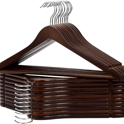 StorageWorks Wood Coat Hanger for Coats, Shirts, Jackets, Pants