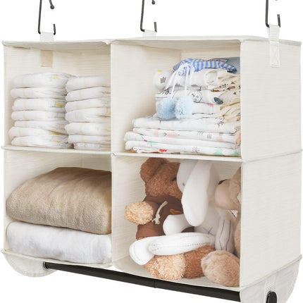 StorageWorks Hanging Closet Organizer with Garment Rod