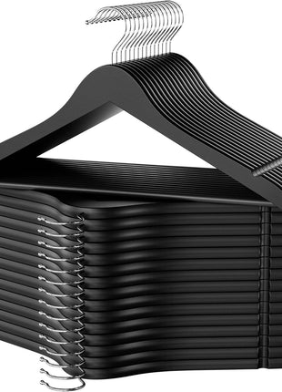 Wooden Hangers for Coats, Shirts, Jackets, Pants, Suits