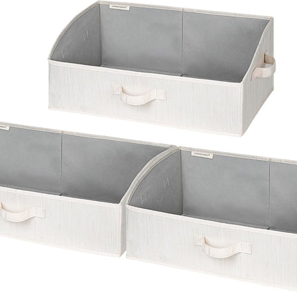 StorageWorks Closet Storage Bins, Trapezoid Storage Box, 3-Pack