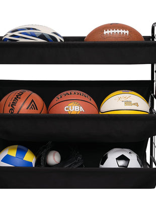 Garage Sports Equipment Organizer with Hooks