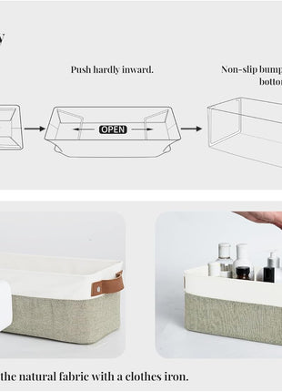 Narrow Storage Bins, Small Baskets for Organizing