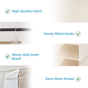 6-Shelf Jumbo Closet Organizers, Two 3-Shelf Separable Hanging Shelves