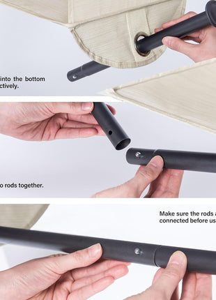Hanging Closet Organizer with Garment Rod