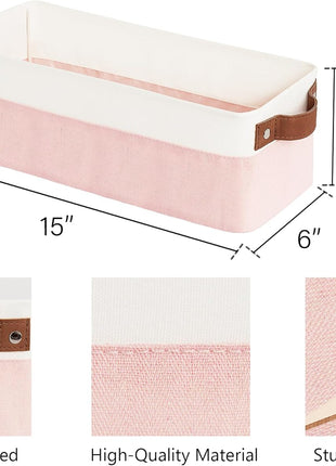 Narrow Storage Bins, Small Baskets for Organizing