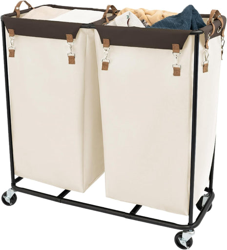 390L Extra Large Lanudry Hamper with Wheels, 1 Pack