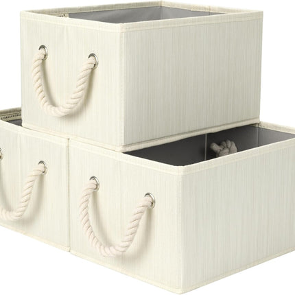 SroageWorks Storage Baskets for Shelves, 3-Pack