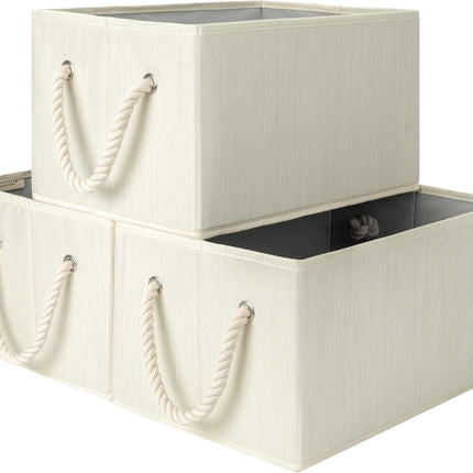 SroageWorks Storage Baskets for Shelves, 3-Pack