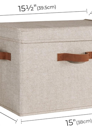 Fabric Storage Bins with Lid, 2-Pack