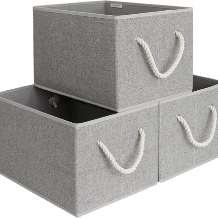 SroageWorks Storage Baskets for Shelves, 3-Pack