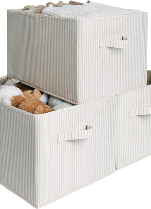 Storage Baskets for Shelves, 3-Pack