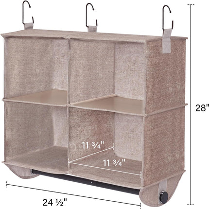 StorageWorks Hanging Closet Organizer with Garment Rod
