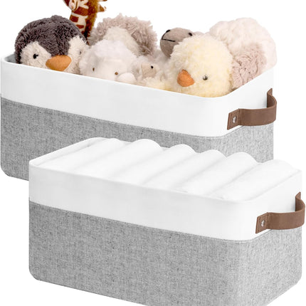 StorageWorks Narrow Storage Bins, Small Baskets for Organizing
